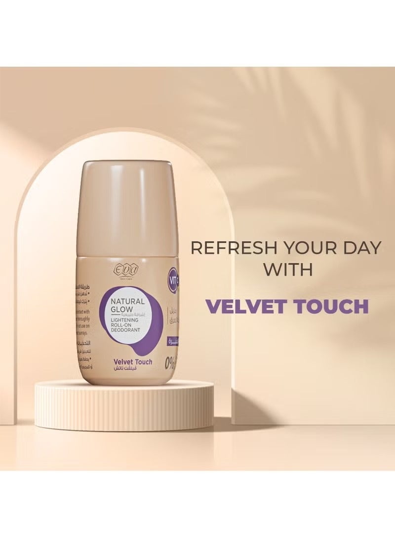 إيفا مزيل العرق رول أون لتفتيح البشرة بتأثير طبيعي - لمسة مخملية - Image 3